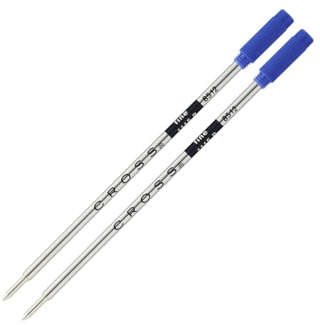Cross 8512-2 Kugelschreibermine (Strichstärke F, dokumentenecht) 2 Stück blau
