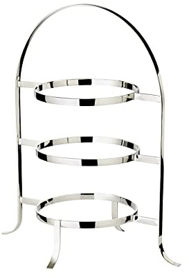 EDZARD Tallrikshållare våningar Sina, silverpläterad, höjd 42 cm, för 3 tallrikar ø 20 till 28 cm