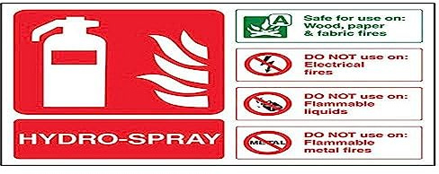 vsafety 11021 AR hydro-spray ID S Sign, Landschaft, 200 mm x 150 mm (Pack von 3)