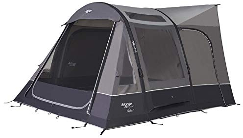 Vango Kela Pro Air Driveaway Awning | Inflatable AirBeam Campervan Awning - Ripstop 6000mm HH with ColourLok | Storm Straps, Dual Action Pump & Steel Rock Pegs Included (Kela V Low)