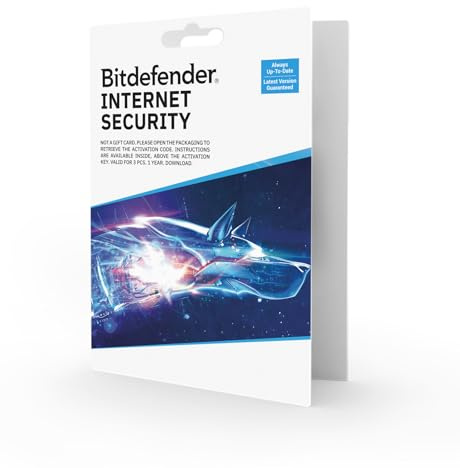 Bitdefender Internet Security 2026 | 3 Devices | 1 year Subscription | PC | Activation Code by Post