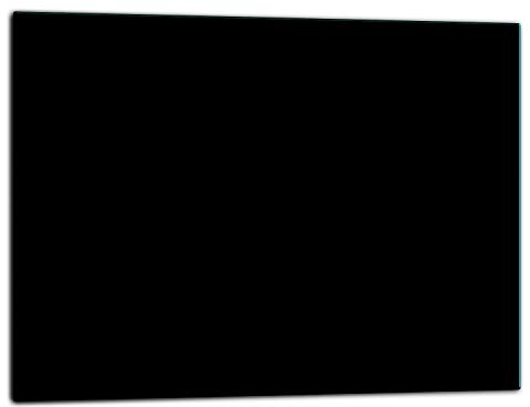 TMK ArtDeko Glasschneidebrett 52x40, Herdabdeckplatte ceranfeld 1-telig klein glas, Glasschneideplatte, Spritzschutz, Universal Glasplate, Küche, Schwar