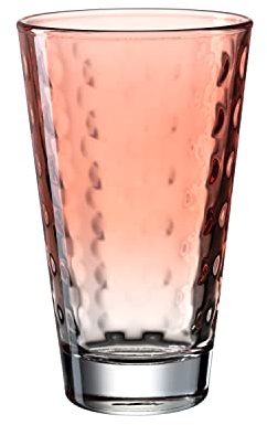 Leonardo Optic 025902 - Bicchiere da long drink lavabile in lavastoviglie, in vetro, 300 ml, colore: Arancione