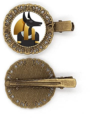 Antikes Ägypten Anubis Kunstmuster Haarnadel Haarschmuck Brosche Haarklammer Barrette