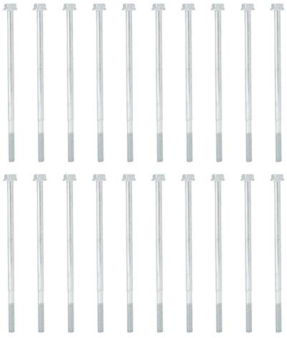 Tomotato 20 Pezzi M6x135 Lungo Bullone Esagonale Flangia Vite a Testa Piatta Vite Flangia di Ferro di Ricambio Fit per Generatore Hardware Raccordi