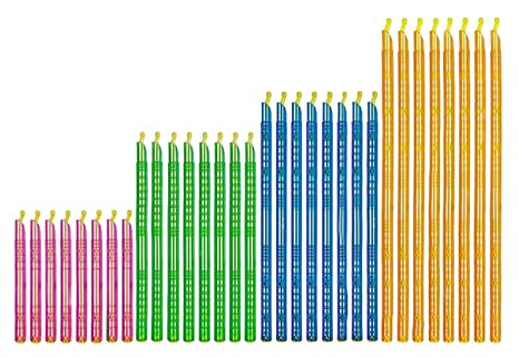 LATRAT 32pcs Bag Sealing Clips Kunststoff Sealer-Stick, Frisch Haltbare Versiegelungsstange Hür Food Bag, Feuchtigkeitsbeständig Und Wiederverwendbar