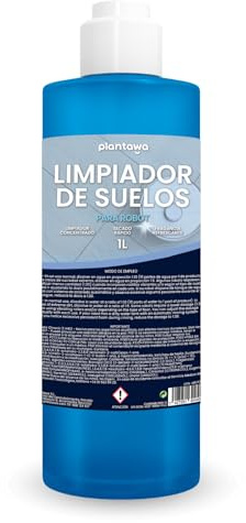 PLANTAWA Limpiador de Suelos para Robots Fregasuelos 1L | Limpia Suelos para Robot, Enjuague | Detergente para Robot Alta Concentración y Secado Rápido. Todo Tipo Robots