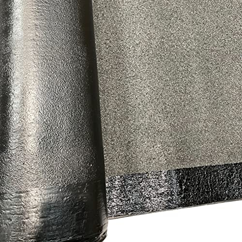 DSTOCK60 - Rouleau 3 Mètres de feutre bitumé gris anthracite ardoise pilée – Largeur 1 m – Couvre 3m² - Découpe au mètre - Etanchéité toiture, niche, cabane...