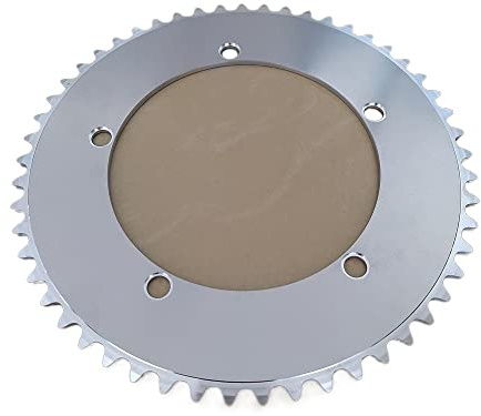 Kettenblatt Fixed Gear 144BCD Kettenblatt Silber Bahnrad Kettenblatt Fahrrad Kettenblatt Single Speed ​​50T 52T 53T Kettenblatt 38 ZäHne (Color : 53T)