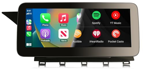 GONFEN 10,25 Zoll 8-Kern Android 13 DAB+ Autoradio mit GPS Navi für Mercedes Benz GLK-Klasse X204 NTG 4.5 Wireless CarPlay Android Auto 64GB ROM Bluetooth WiFi DSP DVR COMAND-System SWC