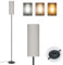 IPARTS EXPERT Lámpara de Pie LED para Salon, Lámpara de Pie Moderna con 3 Temperaturas de Color, E27 Luz de Lectura se Puede Utilizar en La Sala de Estar, la Oficina, el Dormitorio, Retro (Lino)