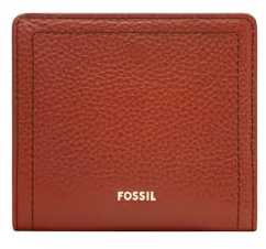 Fossil Women's Logan Red Leather Bifold Wallet, SL7829223
