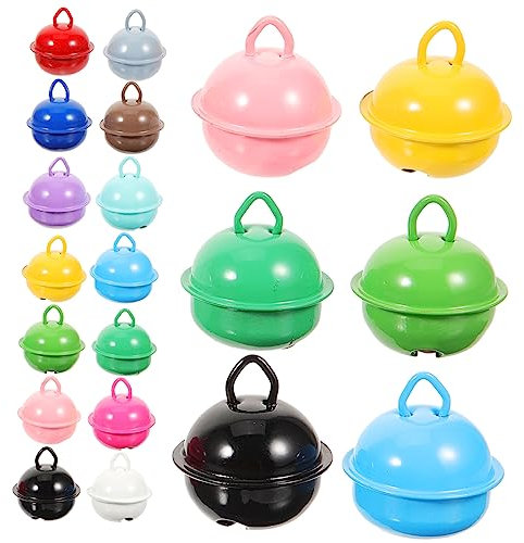 HAPINARY 100 STK Farbe Glocke Selber Machen Feiertagsglockendekorationen Dekorative Glocken Weihnachtsbaum Glocken Verzierungen Glockenverzierungen Ornamente Bastelglocken Schmiedeeisen