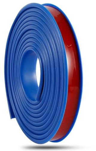 TRFVDVERD Borde Autoadhesivo U-SRubber TPE - Banda de Borde de Goma de 3 m for reparación de gabinetes de Madera contrachapada y restauración de Muebles, Anchos de 9-30 mm(Blue,20mm)
