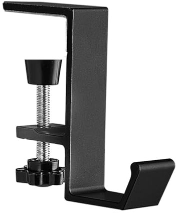 Zpeiran Headphone Stand,Foldable Headset Stand,Headphone Hook Under Desk Storage,Universal Fit, Adjustable Clamp and Space Saving Foldable Adjustable Holder for General Purpose Game Earphone