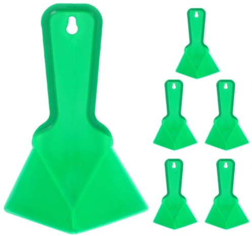 Ipetboom Paleta de Plástico para Enlucido de Esquinas Interiores y Exteriores Herramienta de 6 Piezas para Acabado de Paneles de Yeso Masilla y Moldura Color Verde Ergonómica y