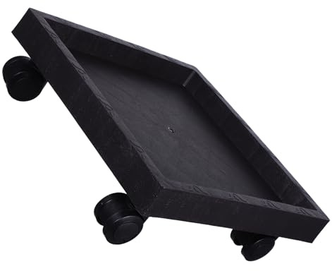 Toddmomy Soporte Cuadrado para Macetas con Ruedas Engrosado 290 Mm, Palet de Carro para Plantas de Interior y Exterior, Base Móvil de Plástico Resistente para Jardineras, Adecuado