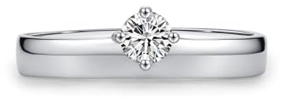 Epinki Solitärring, Klassiker Freundschaftsringe mit Labor Erstellt Diamant, Trauringe Echtes, Gr.47-65
