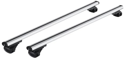 Portapacchi plastica 1 Paio Di Portapacchi Per Auto Su Rotaia Per Veicoli, Mancorrenti Sul Tetto, Supporto Per Bagagli Sul Tetto Con Traversa Per Auto Da 120 Cm, Con Serratura Antifurto Portapacchi