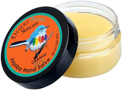 USDA Organic Orange Jojoba Oil Hand Salve for Rich Conditioning (2 oz)