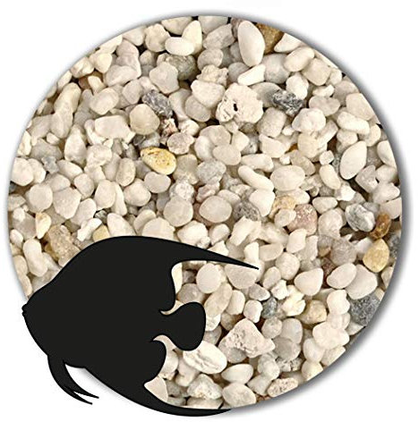Anbobo Müller GmbH Aquariumsand weiß 10 kg Aquariumkies Natur feuergetrocknet und gerundet 25 Körnungen (2,0-3,5 mm)
