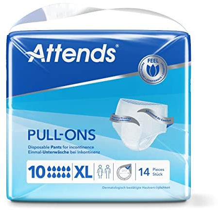 Attends Pull-Ons Inkontinenzschutz, Größe XL, 2100 ml, 14 Stück
