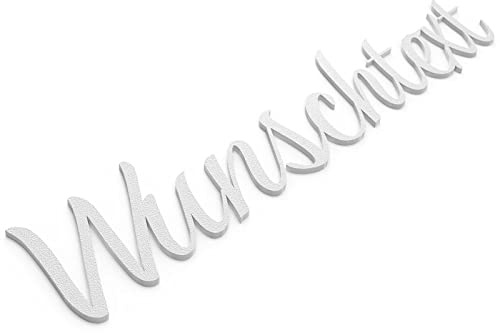 Wunschtext Schild Personalisiert Türschild Name Schriftzüge Selbstklebend Weiß