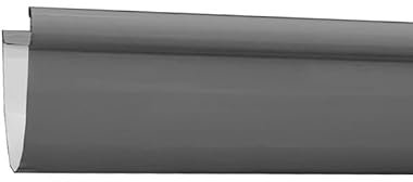 Grondaia modello 3- Grondaia per raccogliere la pioggia dalla gronda delle case (GRIGIO 7011)