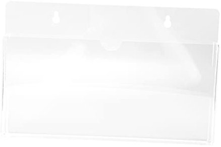 HEMOTON Wandmontierte Dokumenten-organizer Dateiordner Papier Aufbewahrungsbox Transparent Ablagebox Dokumentenbox