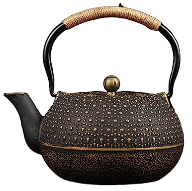 Théière en Fonte Japonaise de 1.8L Sans Revêtement - Bouilloire de Style Japonais Pour Restaurant et Cuisine à Domicile