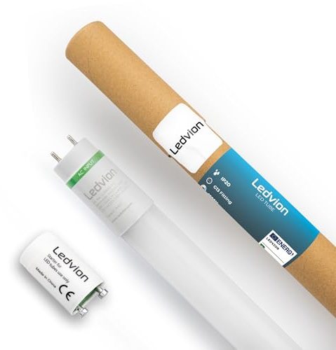 Ledvion - LED Röhrenlampe, 120CM, 18W, 4000K, 185lm/W, Energieklasse B, inkl. LED Starter