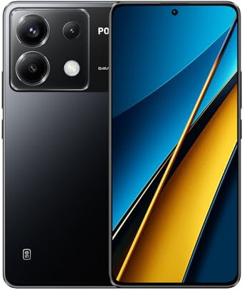 XIAOMI POCO X6 5G Black-Smartphone 12+256GB, Snapdragon 7s Gen 2, 64MP triple camera, 6.67 120Hz AMOLED display, dual speakers, 5100mAh, 67W turbo charging (UK Version + 2 Years Warranty)