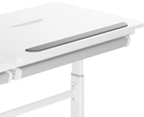 HOKO Ergo Lana rutschfeste Handballenauflage mit Buchstopper für Kinderschreibtisch, Farbe Grau. Ergonomische Handgelenkauflage für Kinder und Jugendliche(Lana)