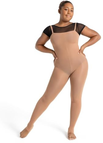 Capezio Dam ultra mjuk stigbygel kropp tight, beige, XXL Plus, BEIgE, XXL
