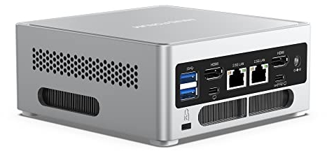 MINISFORUM NAB9 Mini PC Intel Core i9-12900HK hasta 5,0 GHz, 14C/20T, sin RAM/SSD, Mini Ordenador de Sobremesa LAN Dual 2.5G, 2 x HDMI, 3 x USB Tipo C, 4 x USB Tipo A, WiFi 6, BT5.2