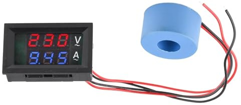 AC 50-500V LCD digitale voltmetro amperometro 10A 50A 220V tensione corrente tester rilevatore trasformatore di corrente (Color : AC 50-500V 10A)