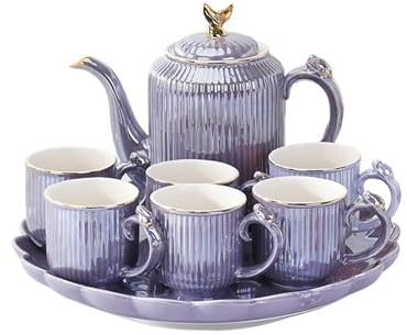 Brocca per l'acqua Set acqua in ceramica bollitore freddo for uso domestico regalo di nozze set da tè confezione regalo set tazza d'acqua for la casa Vaso di vetro