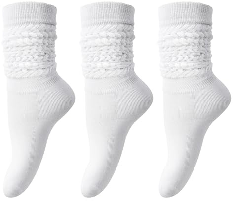 DRESHOW Slouch-strumpor för Kvinnor Extra Långa Slokande Strumpor Mjuka Knä Långa Scrunch Strumpor Stickad Stövel Strumpa