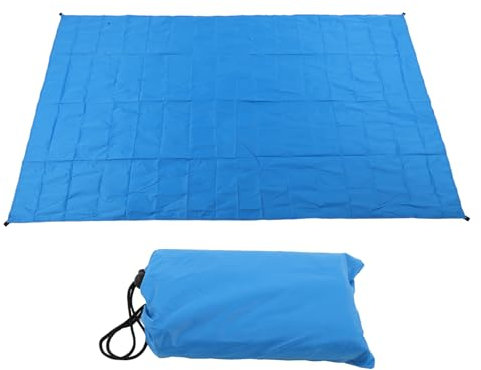 ANKROYU Waterproof Outdoor Picnic Mat, Polyester Tarpaulin Camping Blanket, Portable Handy Picnic Mat for Outdoor Camping, Beach, and Picnic (Blue)
