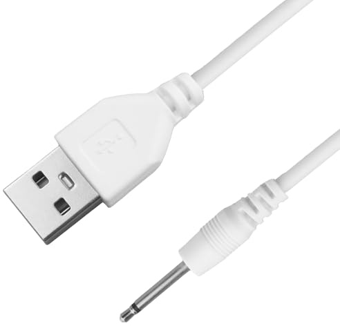 Cncedi 2.5mm DC Jack to USB Charger Cable for Rechargeable Massager Wand | Fast Charging, DC Charger Cord for Vibrator and Multiple Devices