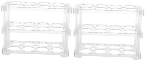 OSALADI 2stücke Refrigerator Tray Transparente Stapelbare Eieraufbewahrung Für Kühlschrank Praktischer Eierhalter Mit Platzsparend Und Bruchsicher Für Frische Eier