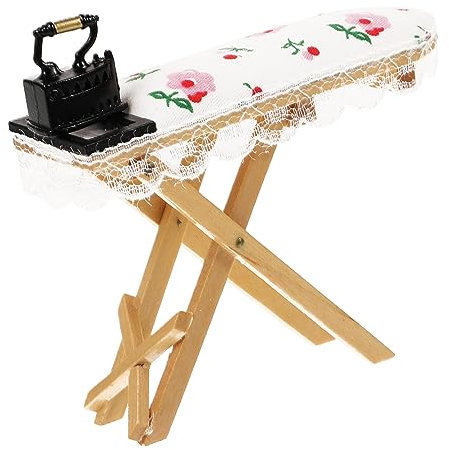 CORHAD Mini Table à Repasser pour Poupées Accessoire De Maison De Jouet Décoration Réaliste pour Miniatures Et Maison De Poupées