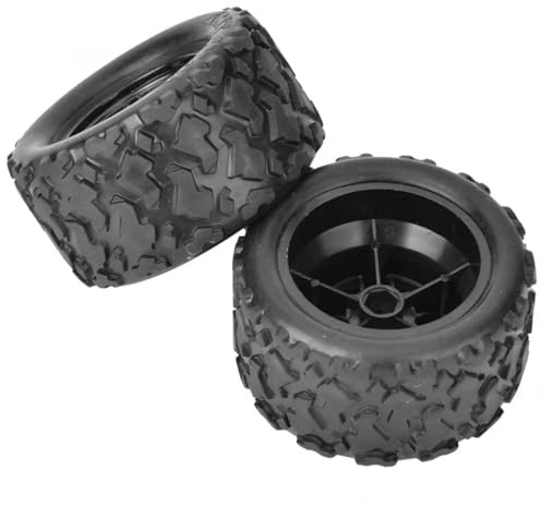 MGHGFYTAS RC Auto Zubehör Kompatibel Mit HS 18301 18302 18 18312 1/18 RC Auto RC Für Modellauto Ersatz Reserverad Reifennaben Felge 2 Stück Rad Reifen Ersatz Passt