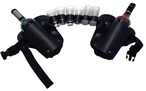 Ceinture porte-canette de bière | Ceinture porte-bière avec ceinture réglable | Porte-argent, porte-bouteille d'eau, étui ceinture de bière, sac banane réglable, sac banane d'extérieur avec