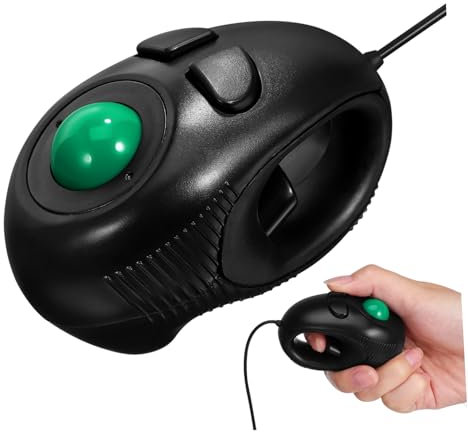 LABRIMP Ratón Mini Ratón Trackball Portátil De Mano Alimentación USB para Ordenador y Portátil Diseño Compacto para Uso Diario Oficina o Hogar