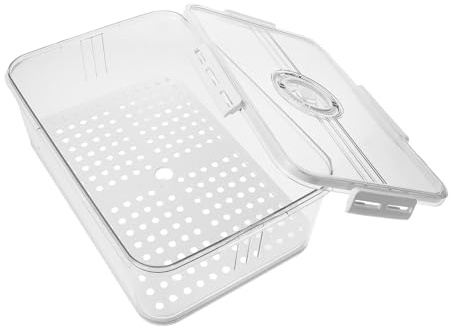 Mobestech Boîte à Pain Hermétique Transparente Minuterie, Taille Compacte, Plastique Alimentaire, Conservation Du Pain Fait Maison, Adaptée Pour Comptoir Cuisine, Récipient De Rangement Couvercle