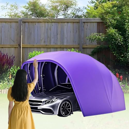Tragbare Aufbewahrungsschuppen für den Außenbereich, halbautomatische Zeltgarage, winddicht und schneefest, mobile Faltgarage für Pickup-Boot-Traktoren