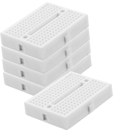 Ciieeo Mini Pcb Board Soldering Circuit Board 5pcs White Universal Breadboard Diy Electronics Practice Kit for Soldering Projects and Circuit Prototyping