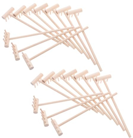 Toddmomy Lot de 24 Petits Râteaux À Main pour Jardinage Râteau À Sable Outils De Jardinage Zen Mini Râteau De Jardin Zen pour Sable