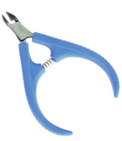Cuticle Nipper in Acciaio Inox 1/2 Jaw a Molla per Manicure | Pedicure Art, Taglio di Cuticole e Pelle Morta, Adatto a Saloni e Spa Colore Casuale